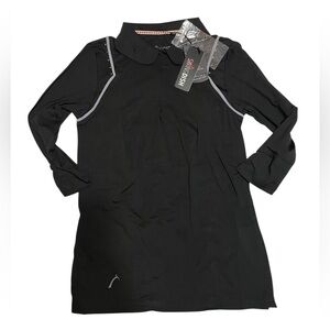 Swingdish Women’s Golf‎ Polo 3/4 Long sleeve Black NWT Medium